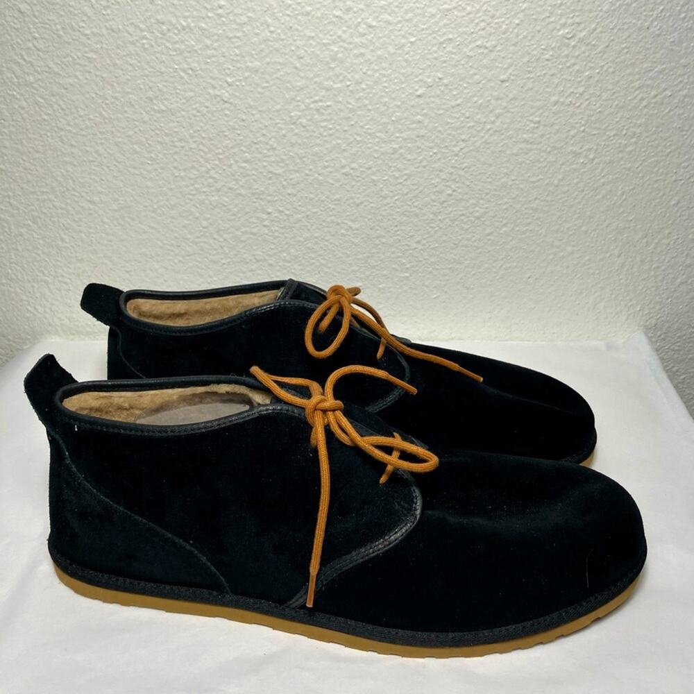 UGG Men's Chukka‎ Black Suede Chukka Boots Size 18 shoes warm suede NEW maksim